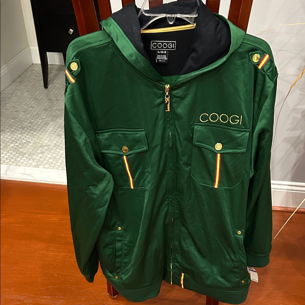 COOGI Green Kids Jacket with Gold Accents